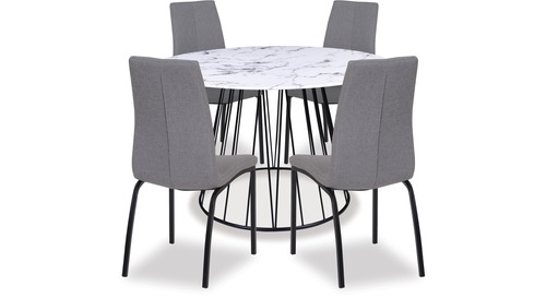 Rabi Dining Table & Asama Chairs x 4 